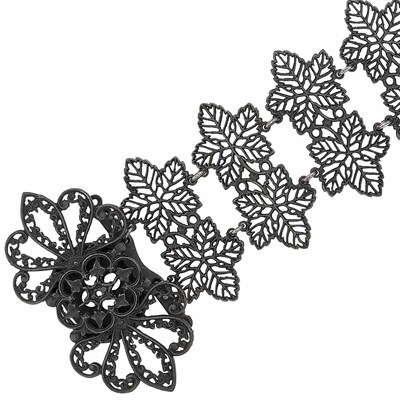 Lot 468 - Antique Berlin Iron and Black Lacquer Bracelet