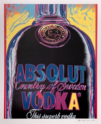 Lot 236 - Andy Warhol ABSOLUT VODKA Color offset...