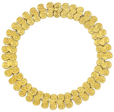 Lot 4 - Gold 'Mycenaean' Necklace, Ilias Lalaounis