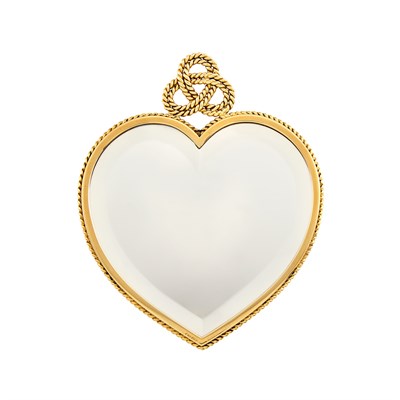 Lot 198 - Gold Heart Mirror, Cartier, London