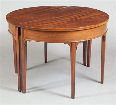 Lot 285 - Pair of George III Mahogany Consoles Raised on...
