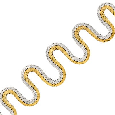 Lot 393 - Two-Color Gold Bracelet, Buccellatti