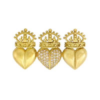 Lot 25 - Gold and Diamond Brooch, Barry Kieselstein-Cord