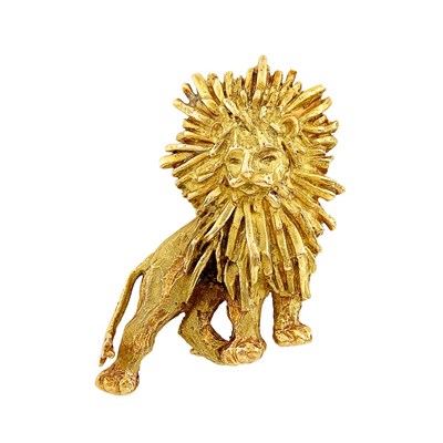 Lot 24 - Gold Lion Clip-Brooch, Chaumet, Paris