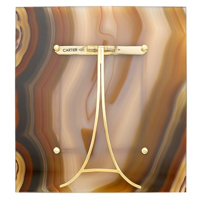 Lot 200 - Gold and Agate Picture Frame, Cartier
