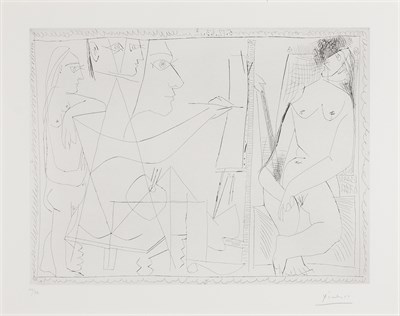 Lot 172 - Pablo Picasso DANS L'ATELIER Etching and drypoint