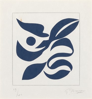 Lot 19 - Georges Braque (1882-1963) SI JE MOURAIS...