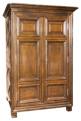 Lot 196 - French Provincial Style Fruitwood Armoire...