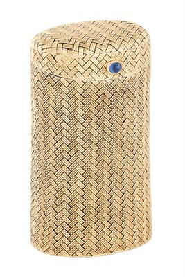 Lot 236 - Cartier Gold Cigarette Case Cylindrical, of...