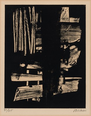 Lot 216 - Pierre Soulages LITHOGRAPHIE NO. 9 Lithograph