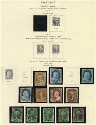 Lot 1033 - United States 1851-1856 Issue, Scott 7-17...