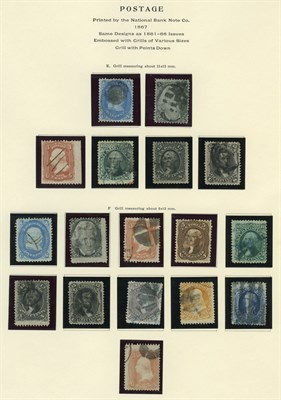 Lot 1037 - United States E and F Grills, Scott 86 to 101...