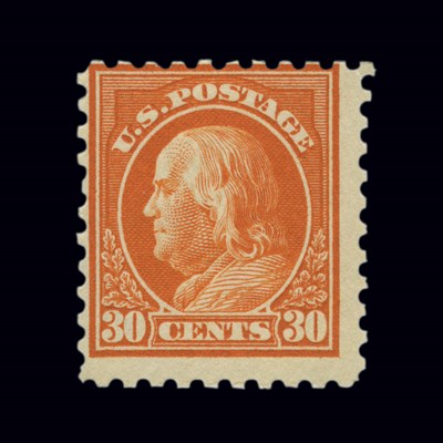 Lot 1047 - United States 1916-17 30 Cents Orange Red,...