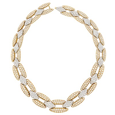 Lot 364 - Gold, Platinum and Diamond Necklace, David Webb