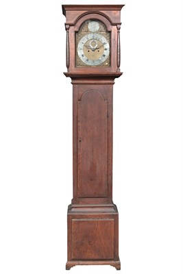 Lot 261A - Queen Anne Cherry Tall Case Clock Cornelius...