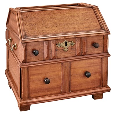 Lot 263 - Pilgrim Century Style Walnut Table Top Cabinet...