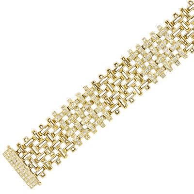 Lot 26 - Gold and Diamond Bracelet