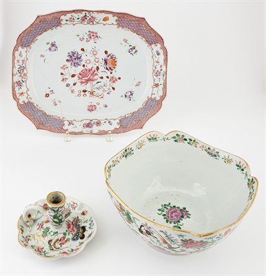 Lot 154 - Chinese Export Porcelain Famille Rose Platter...