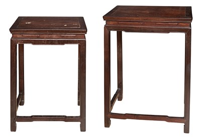 Lot 299 - Nest of Four Chinese Hardwood Tables Height of...