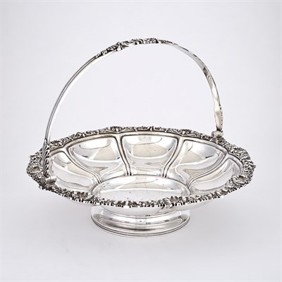 Lot 220 - George IV Sterling Silver Cake Basket S.C....
