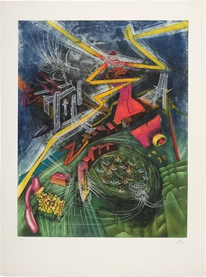 Lot 141 - Roberto Matta (1911-2002) PYROCENTRE (FERRARI...