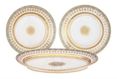 Lot 214 - Three Russian Porcelain Articles Imperial...