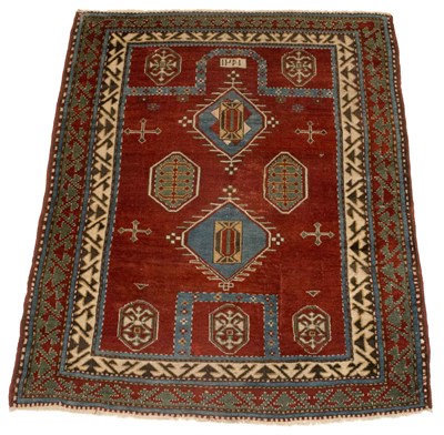 Lot 570 - Fachralo Kazak Double-Prayer Rug Southwest...