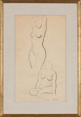 Lot 86 - Joseph Stella American, 1877-1946 Two Nudes...