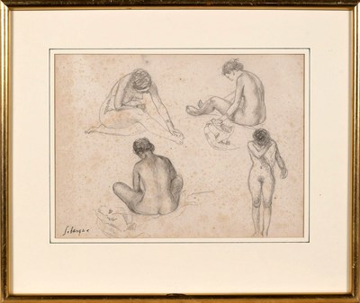 Lot 1054 - Henri Lebasque French, 1865-1937 Studies of...