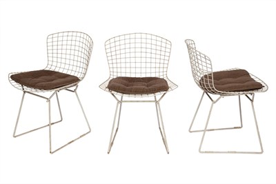Lot 238 - Set of Six Harry Bertoia Enameled Metal Dining...