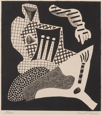 Lot 52 - Stuart Davis COMPOSITION (C./M. 18) Lithograph,...