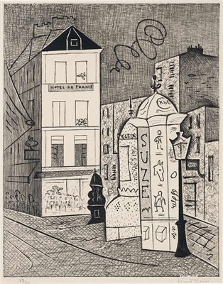 Lot 50 - Stuart Davis HOTEL DE FRANCE (C./M. 9)...