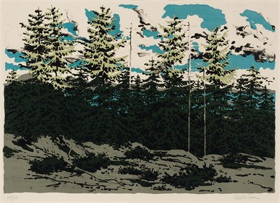Lot 238 - Neil Welliver MAINE LANDSCAPE (FROM ZEKE'S);...