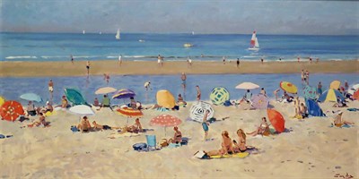 Lot 92 - Niek van der Plas Dutch, b. 1954 Playing on...