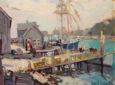 Lot 13 - James King Bonnar American, 1883-1961 Harbor,...