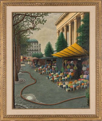 Lot 73 - Jules LeFranc French, 1887-1972 La Marche aux...