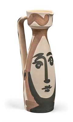 Lot 195 - Pablo Picasso VISAGE (A.R. 288) Painted and...