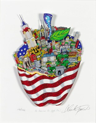 Lot 91 - Charles Fazzino AS AMERICAN AS APPLE PIE!...