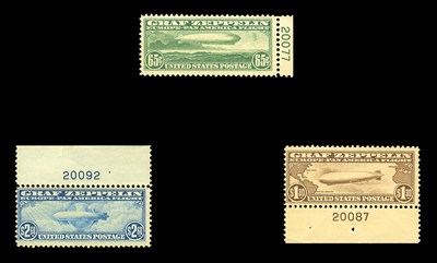 Lot 1068 - United States 1930 Zeppelin Set, Scott C13-15...