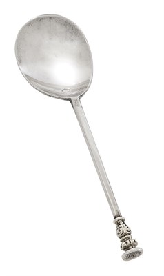 Lot 194A - James I Sterling Silver Seal Top Spoon Maker's...