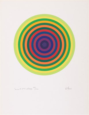 Lot 164 - Julio Le Parc SERIE 15 NO. 9 Color screenprint...