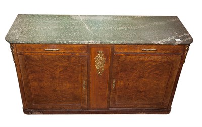 Lot 143 - Provincial Louis XVI Gilt-Metal Mounted Marble...