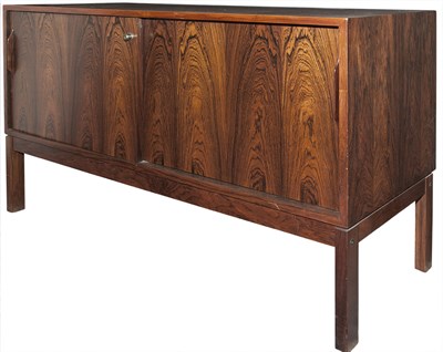Lot 171 - Pair of Danish Modern Rosewood Cabinets Height...