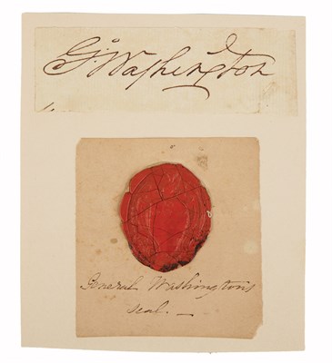 Lot 34 - [AUTOGRAPHS - WASHINGTON, GEORGE AND OTHERS]...