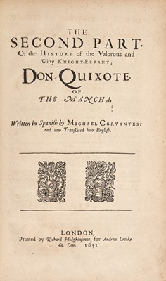 Lot 155 - CERVANTES SAAVEDRA, MIGUEL DE. The history of...