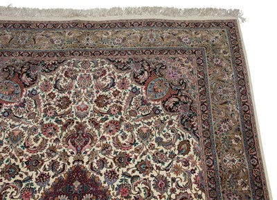 Lot 567 - Kurkwool and Silk Tabriz Rug Northwest Iran,...