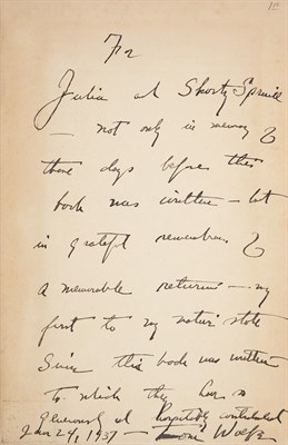 Lot 203 - [WOLFE, THOMAS CLAYTON] ROLFE, WILLIAM J....