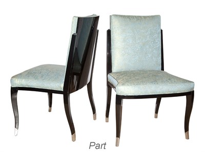 Lot 257 - Set of Four Art Deco Style Upholstered...