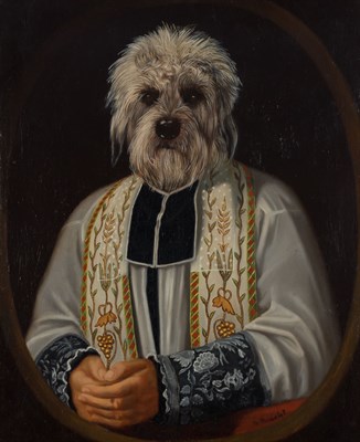 Lot 77 - Thierry Poncelet Belgian, b. 1946 Terrier in...