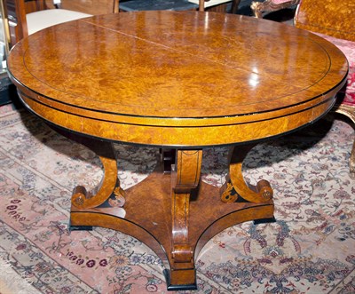 Lot 297 - Biedermeier Style Part Ebonized Burl Walnut...